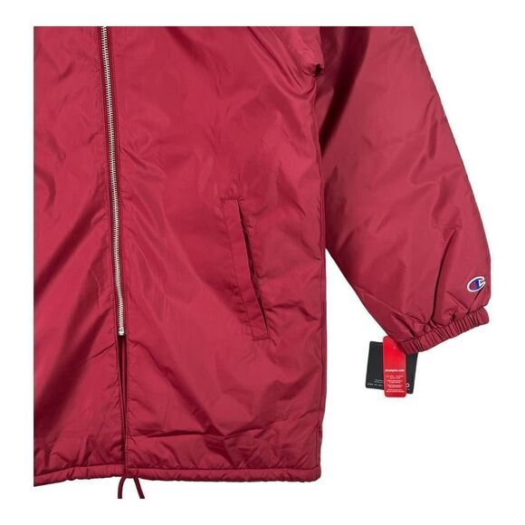 New Champion Men US XS Warm Puffer Down Jacket Hooded Winter Lightweight Coat - Picture 7 of 13